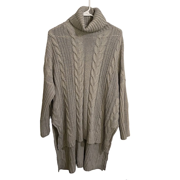 Grey Knit Sweater dress - Picture 1 of 3